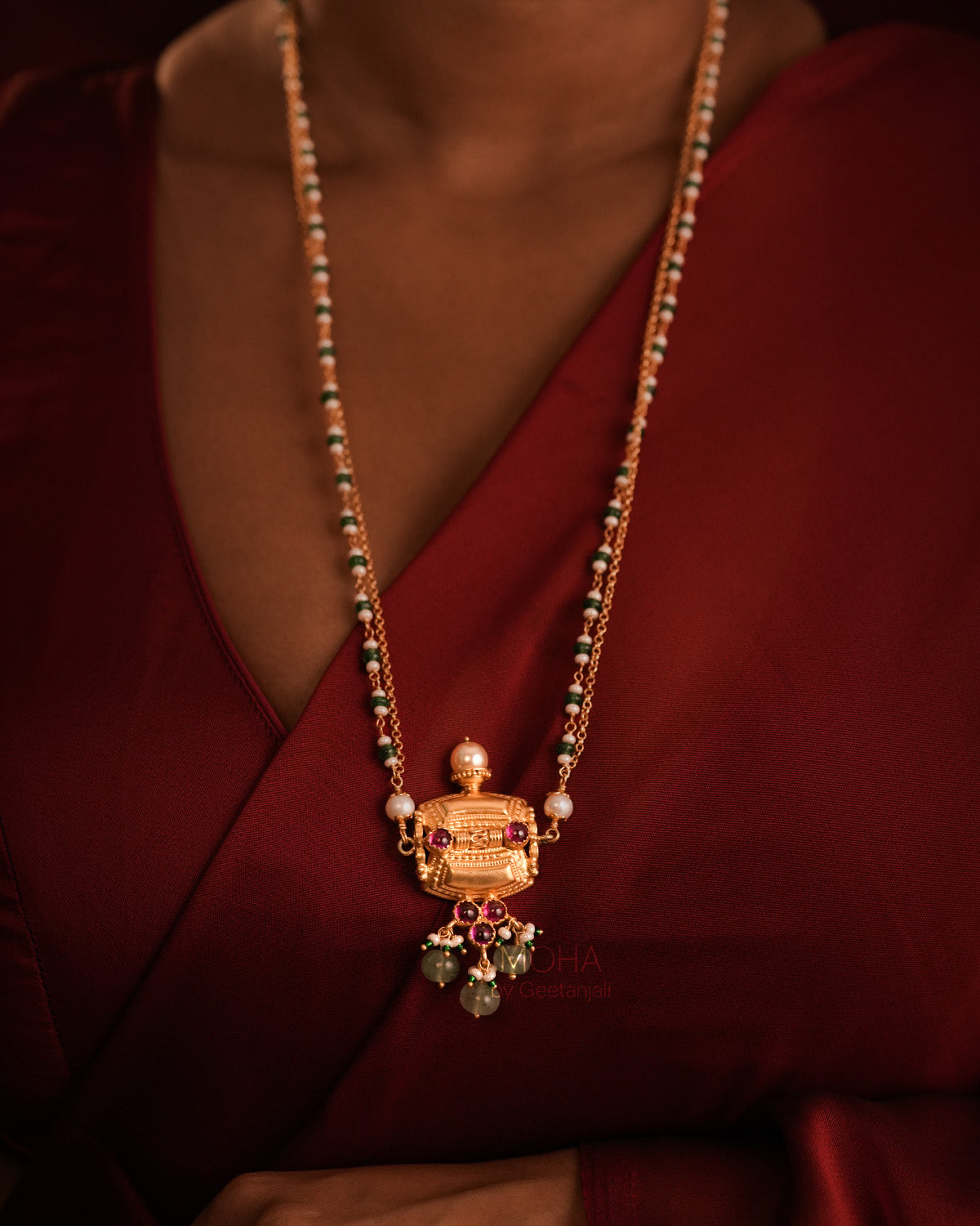 Sumukh Silver Pendant with Chain by MOHA