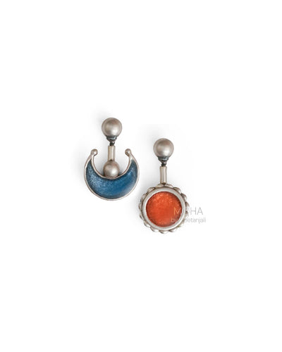 Sun & Moon Silver Bugadi by MOHA