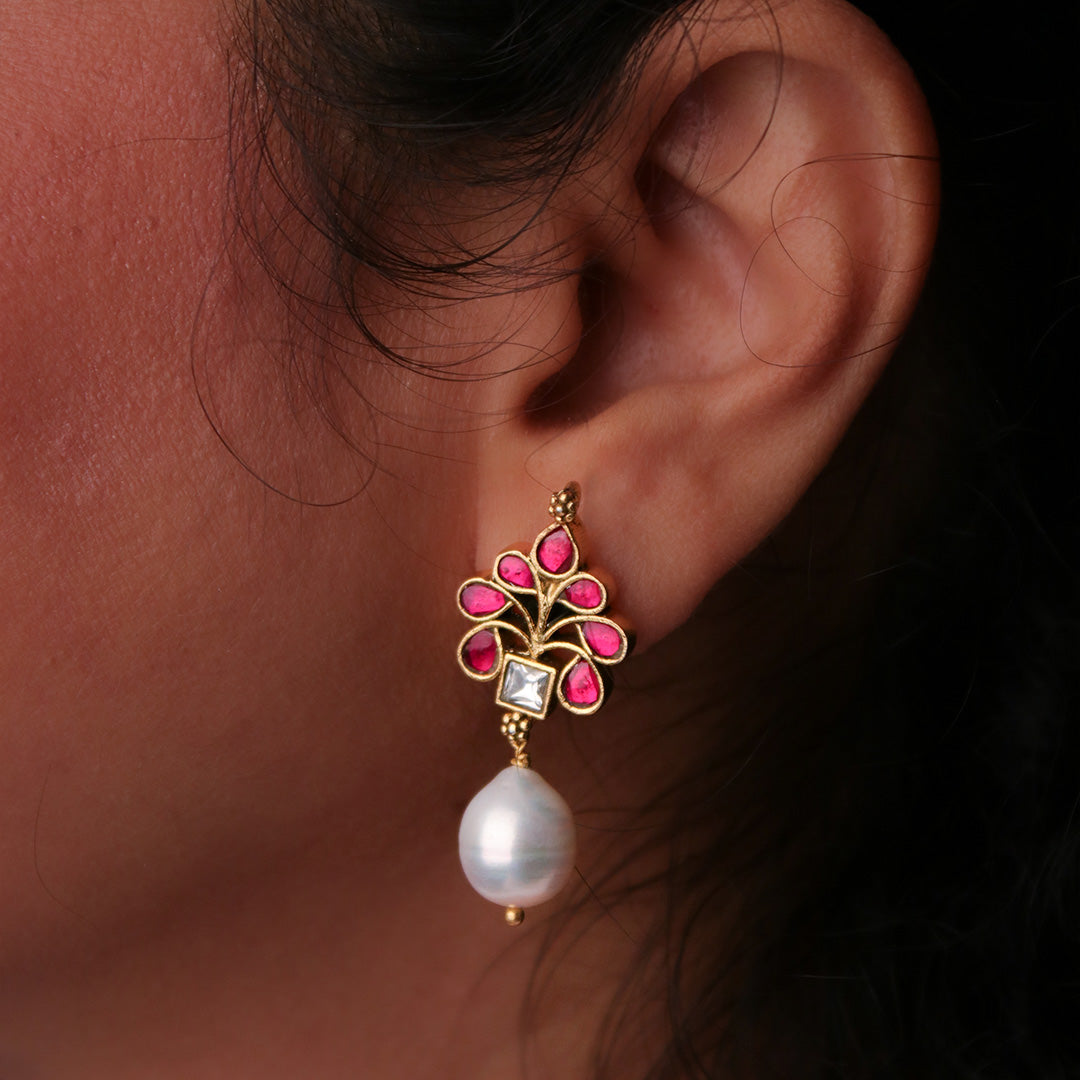 Surkh Silver Earrings By MOHA
