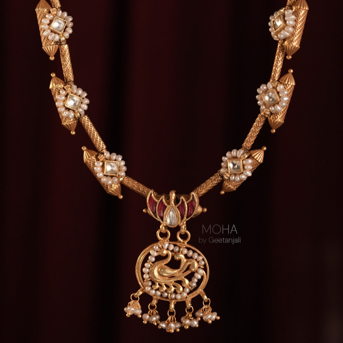 Swaaraya Silver Necklace by MOHA