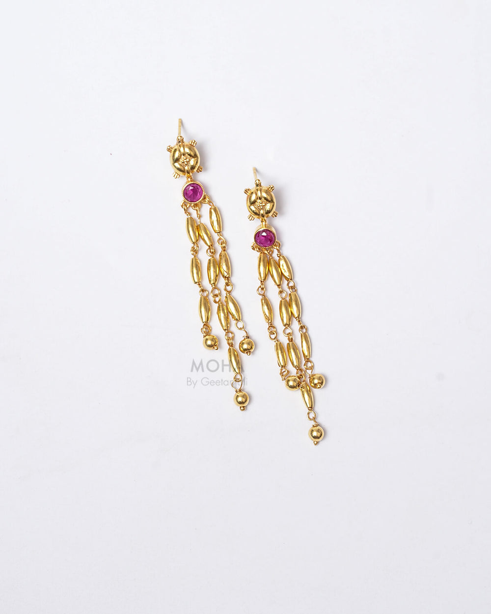 Tandul Mani Silver Earrings by MOHA (Gold Plated)