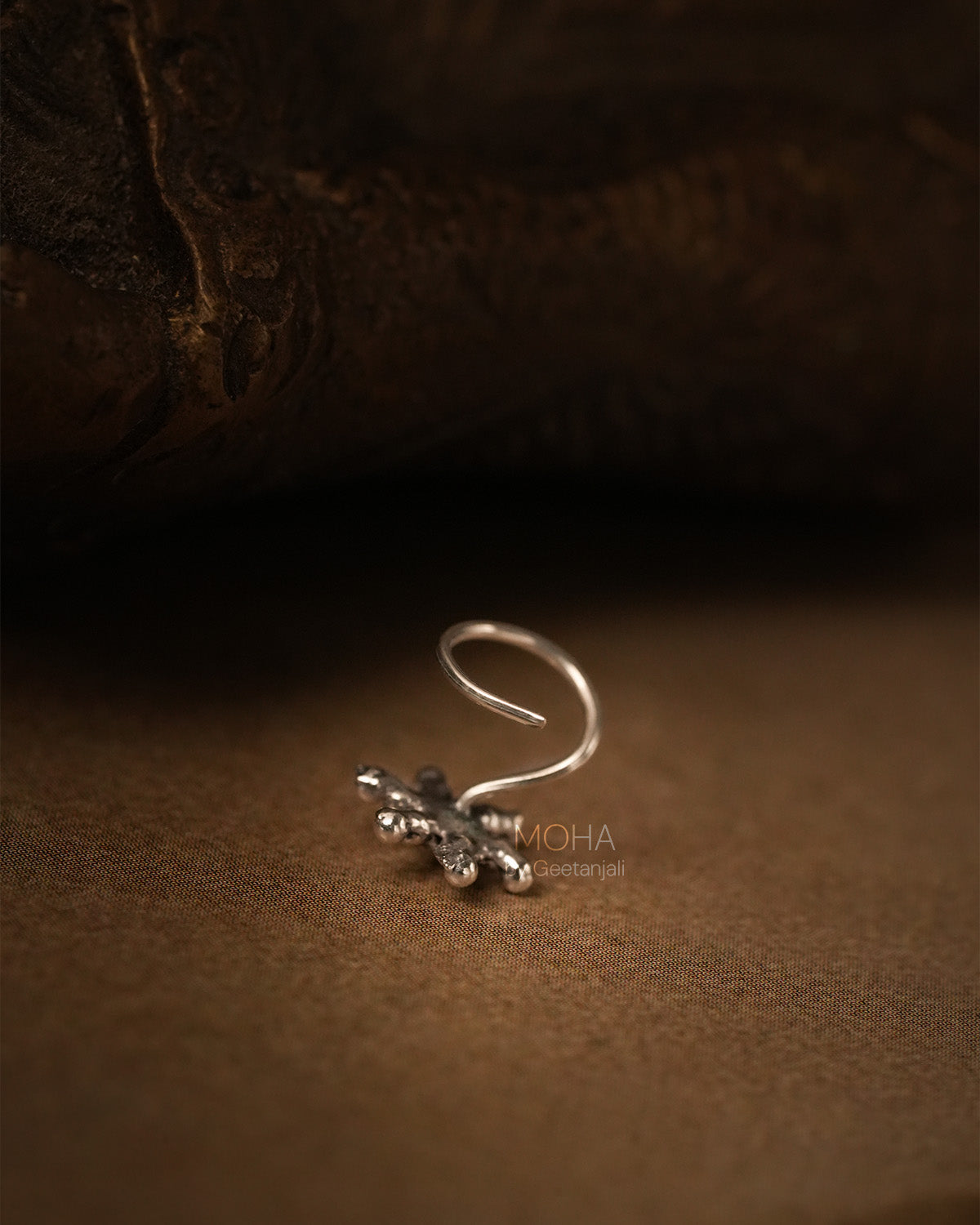 Tara Silver Nosepin by MOHA