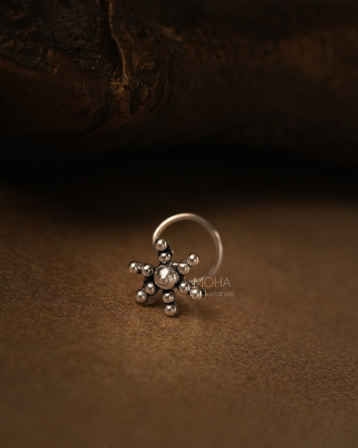 Tara Silver Nosepin by MOHA