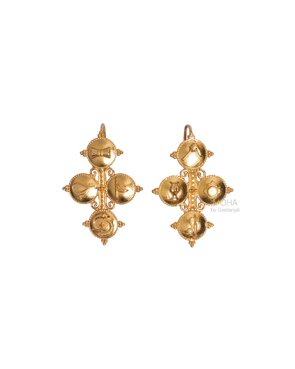 Tatva Gold Plated Silver Earrings By Moha