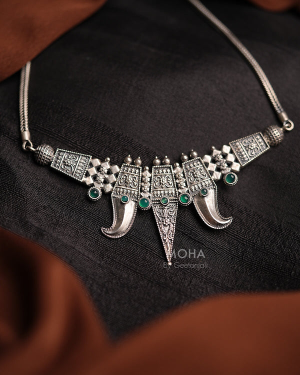 Tejasvi Silver Necklace by MOHA