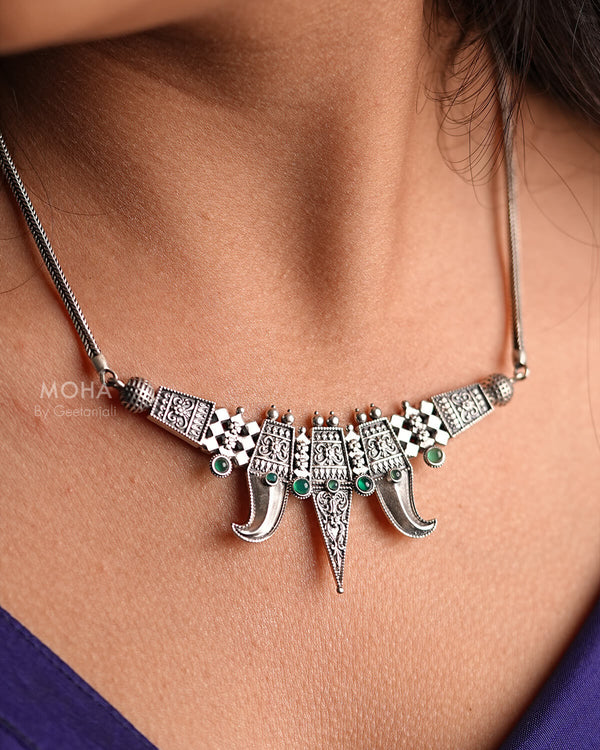 Tejasvi Silver Necklace by MOHA