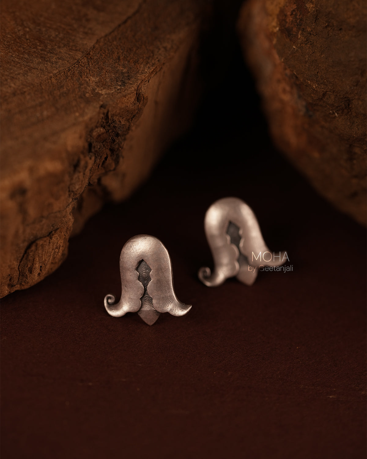 Torana Silver Stud Earrings by MOHA