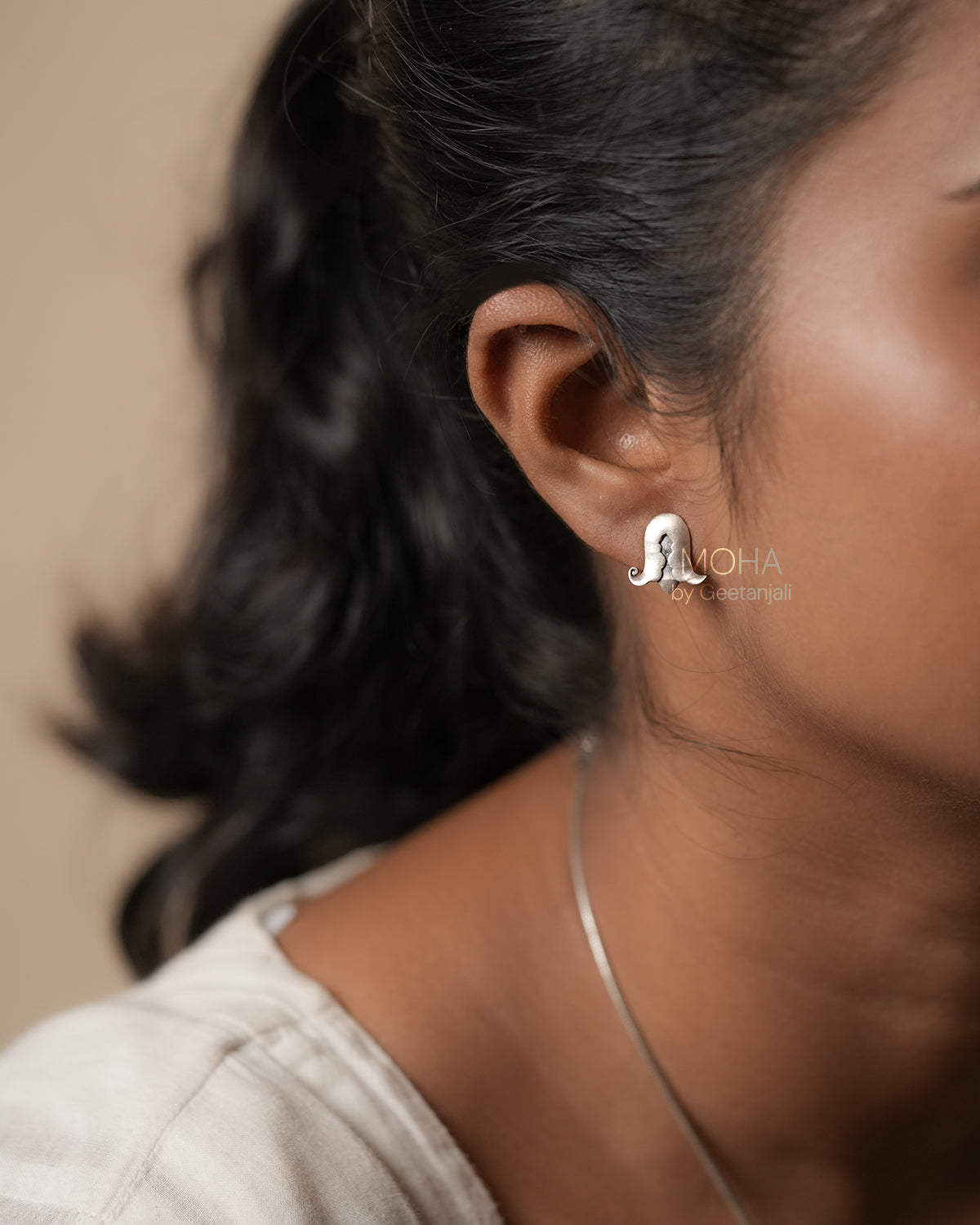 Torana Silver Stud Earrings by MOHA