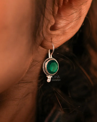 Trina Silver Dangle Earrings by MOHA