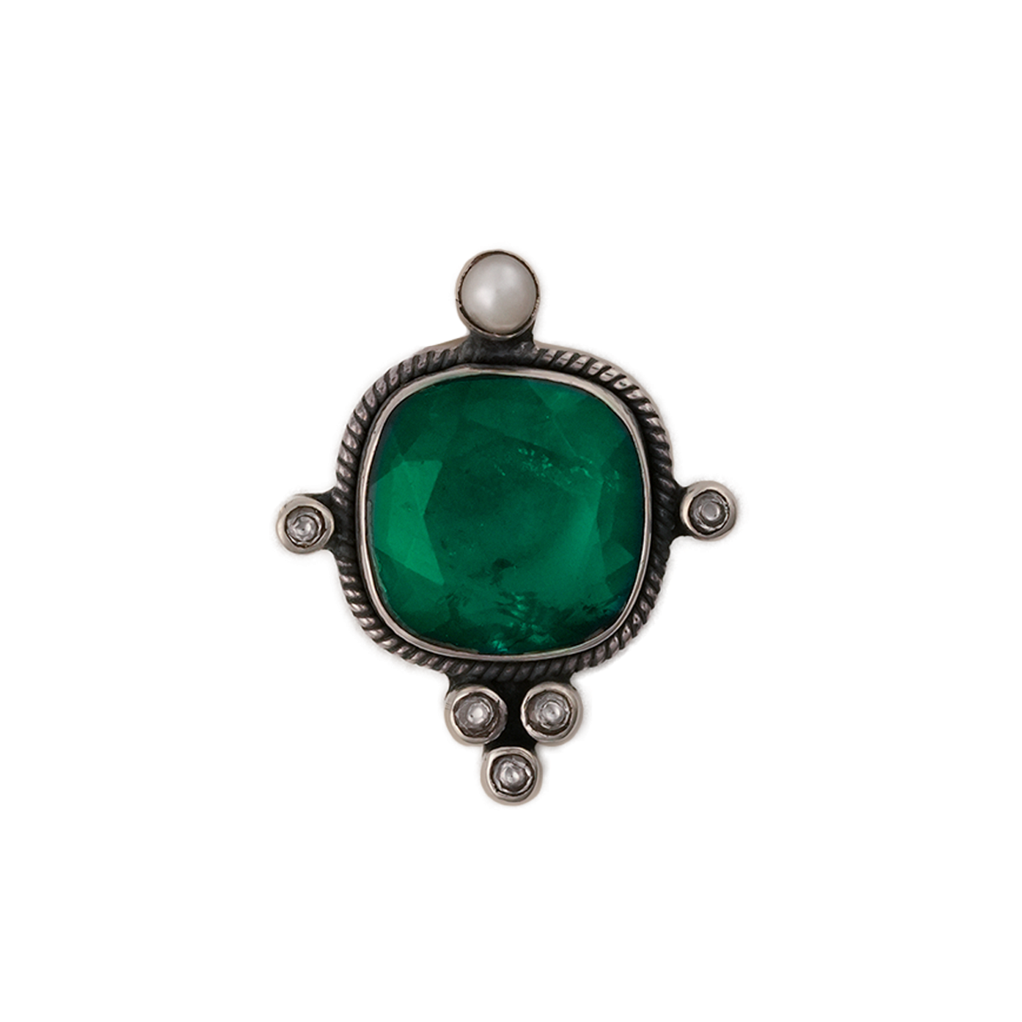 Trina Silver Pendant by Moha (Only Pendant)