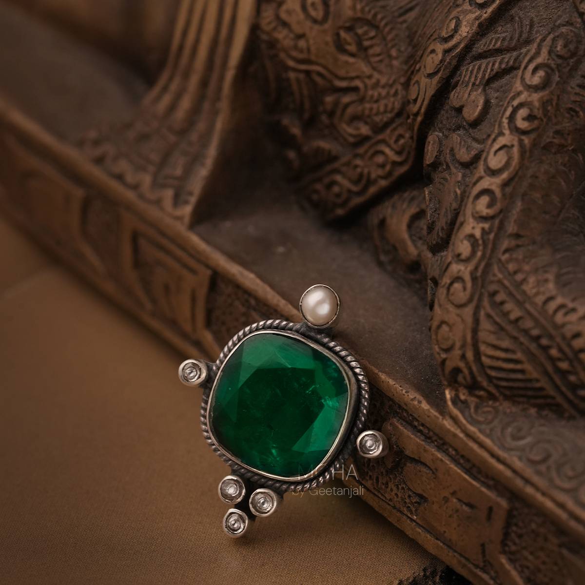 Trina Silver Pendant by Moha (Only Pendant)