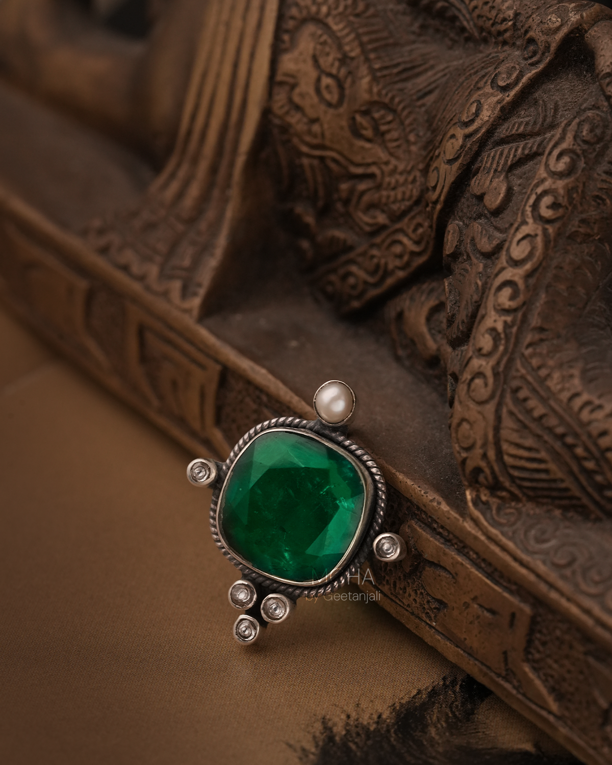 Trina Silver Pendant by Moha (Only Pendant)