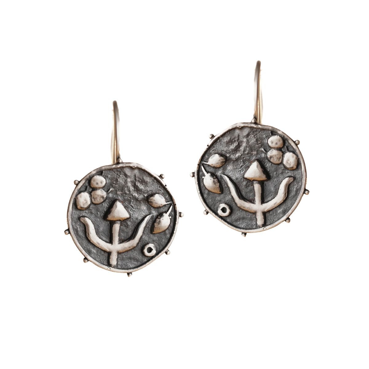 trishul silver earrings by moha