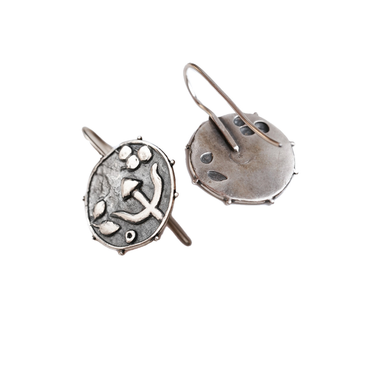 trishul silver earrings by moha