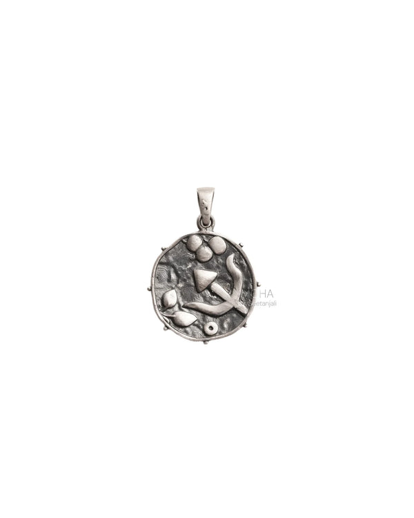 Trishul Silver Pendant by Moha (Only Pendant)
