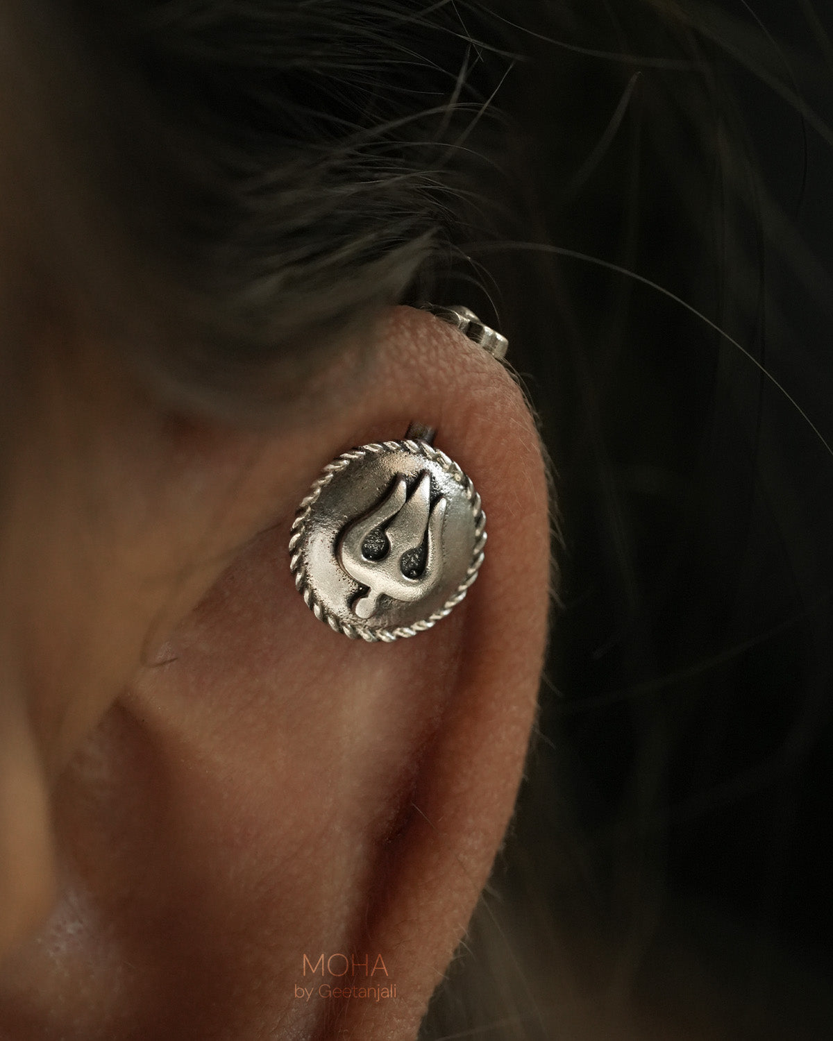 Trishula Silver Bugadi by MOHA