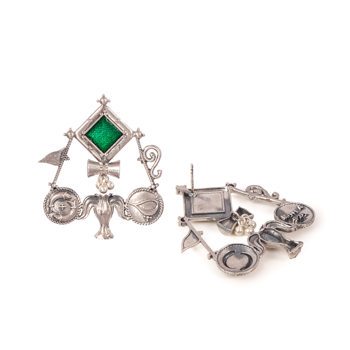 triveni silver earrings by moha