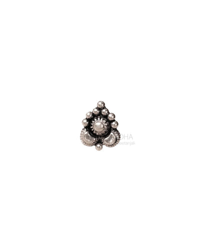Tulika Silver Nosepin by MOHA