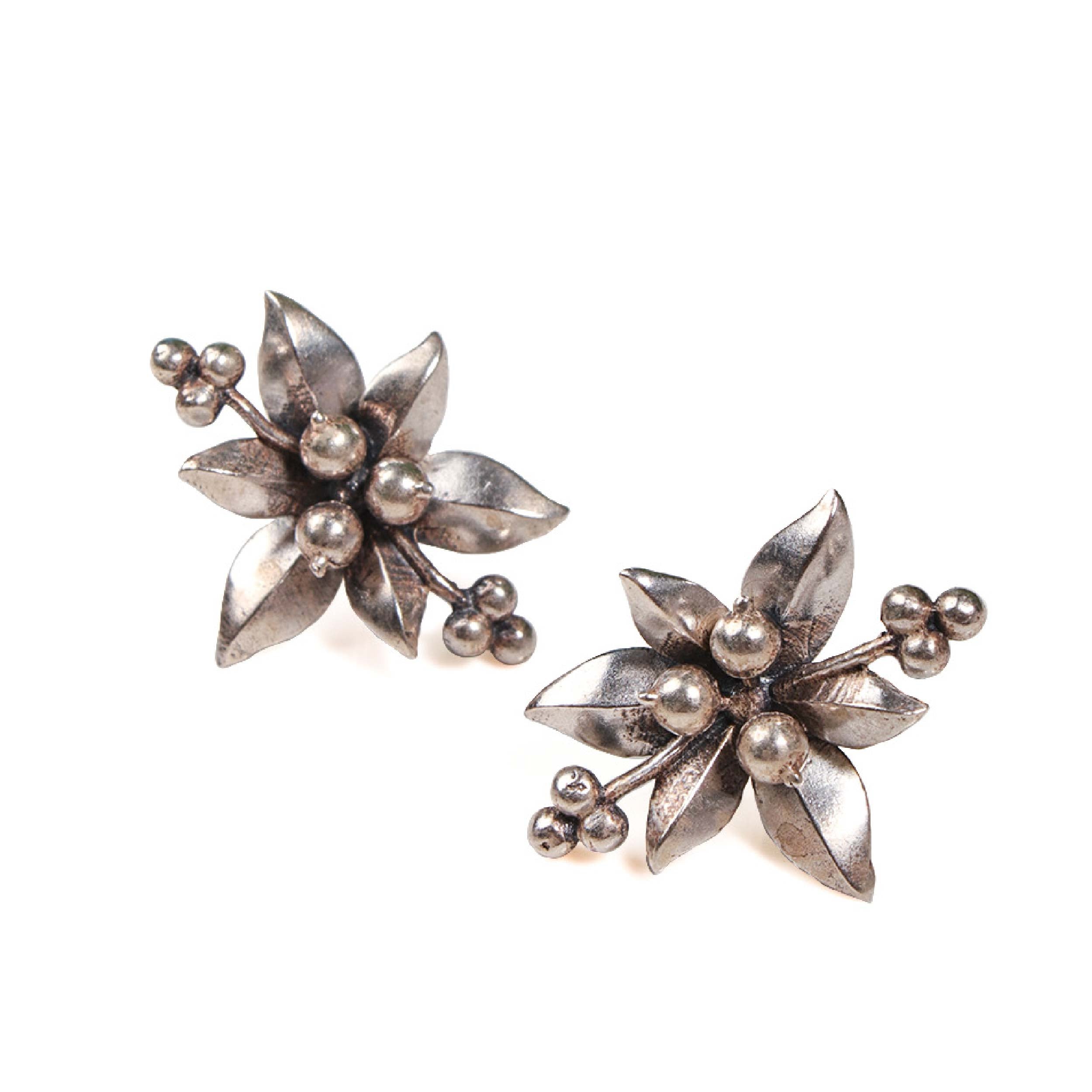 Nargis Silver Earrings by MOHA
