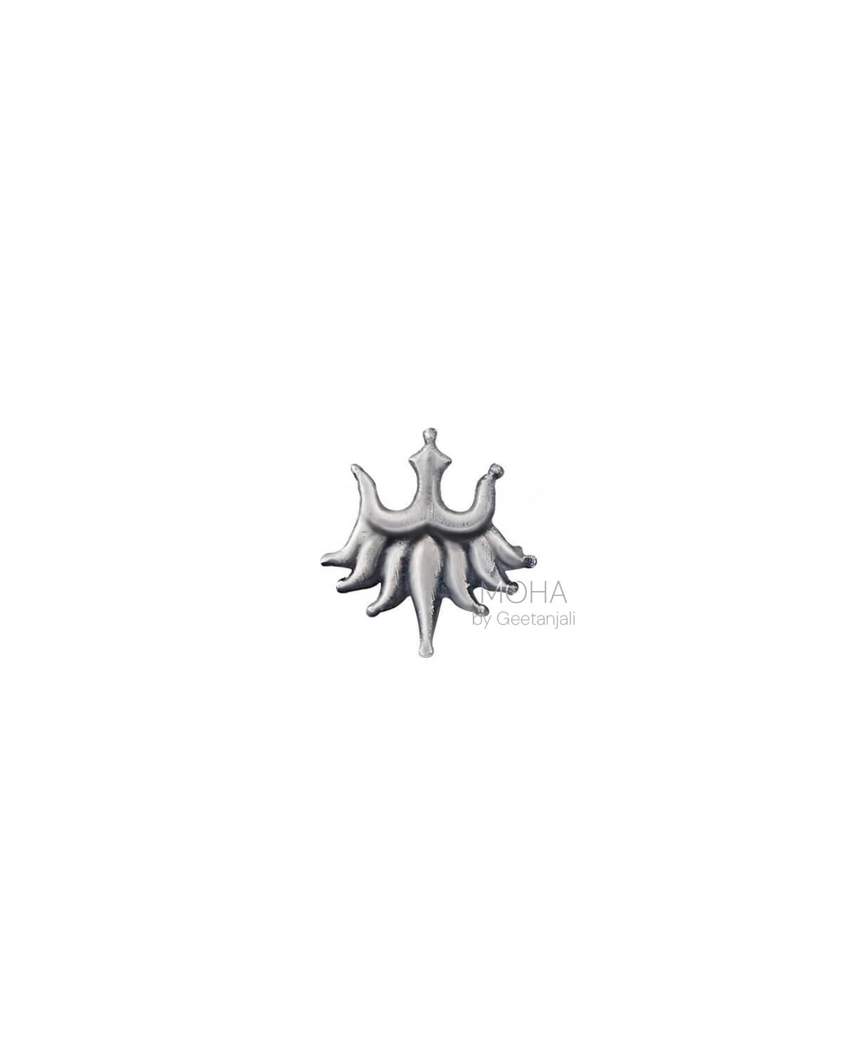 Urja Silver Nose Pin by MOHA