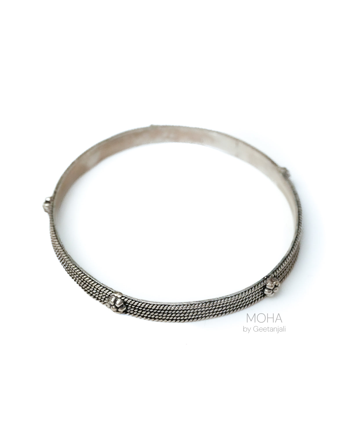 Vaidehi Silver Bangle by MOHA