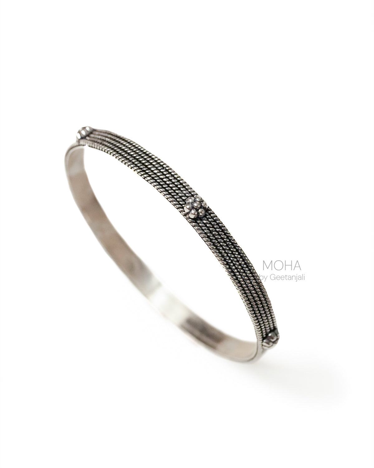 Vaidehi Silver Bangle by MOHA