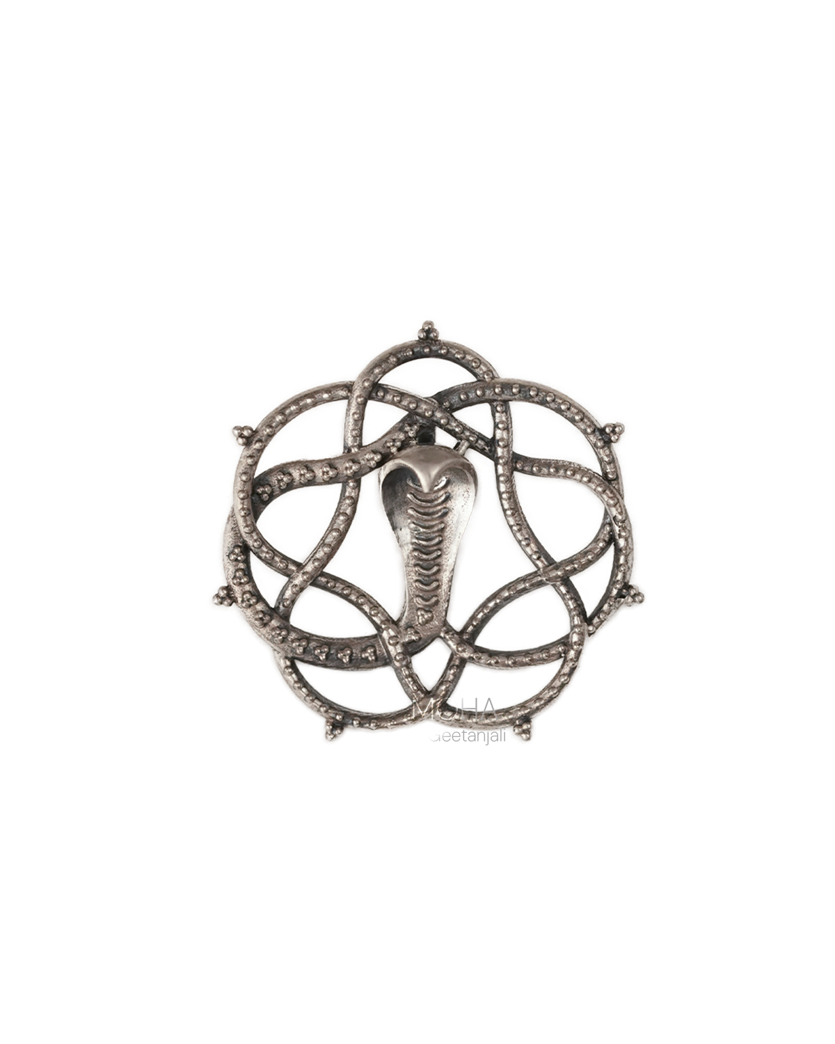 Vasuki Silver Pendant by MOHA (Only Pendant)