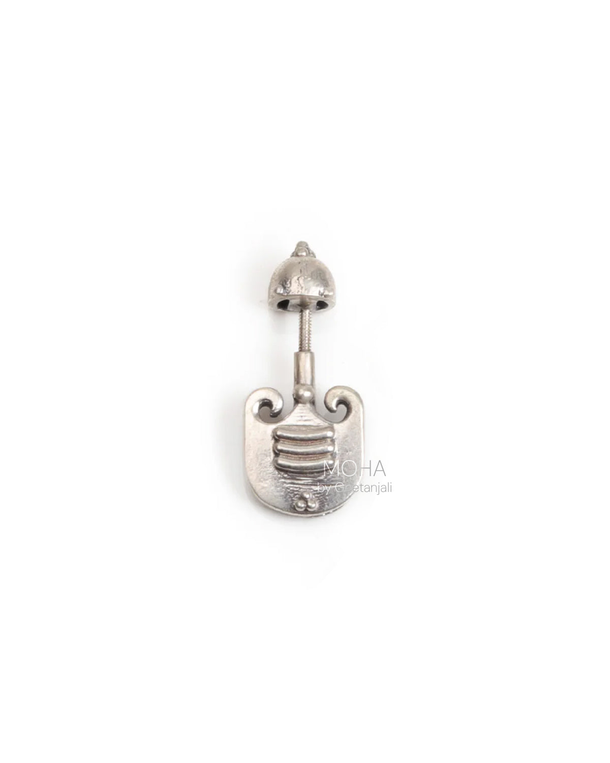 Vibhuti Silver Bugadi - Pierced, Small by MOHA