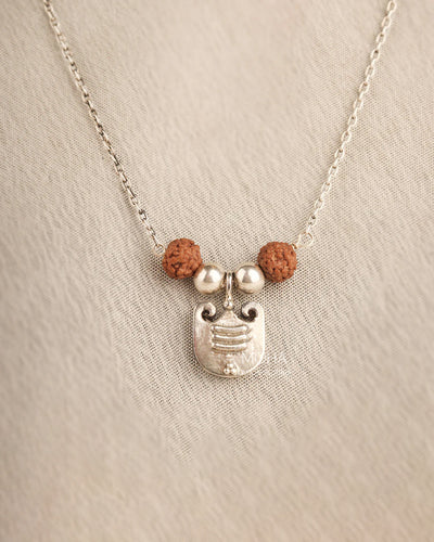 Vibhuti Charms Silver Necklace by Moha