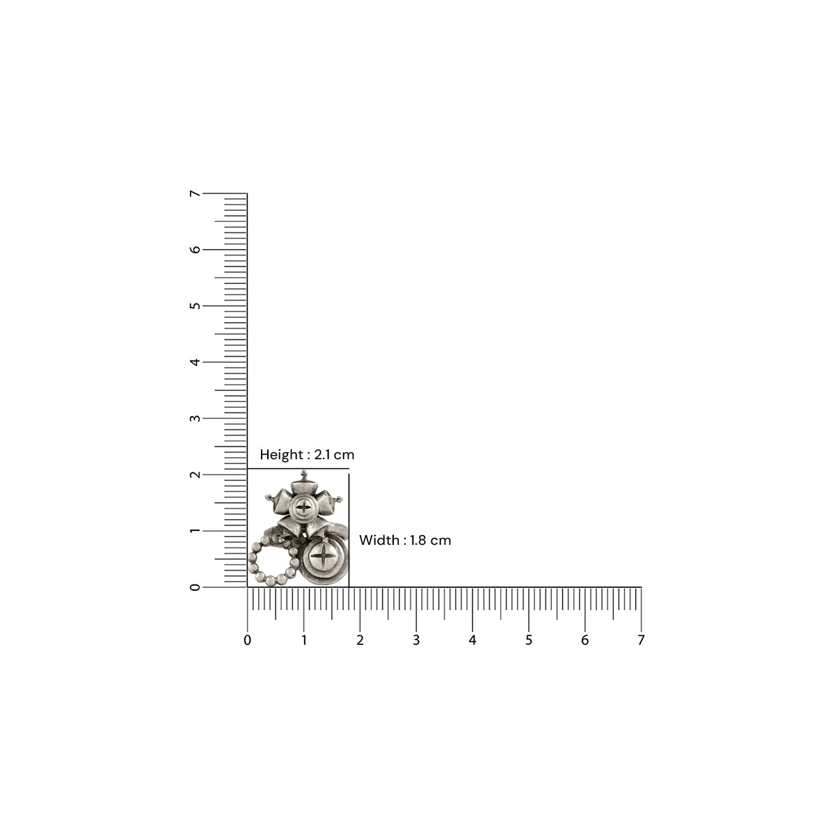 West Rose Circle Silver Finger Ring