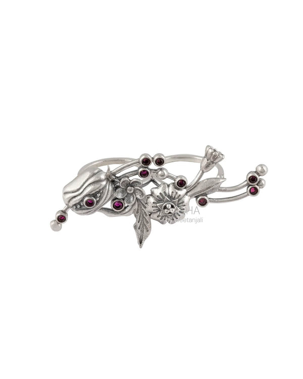 William Morris - Blossom Pod Silver Finger Ring by Moha