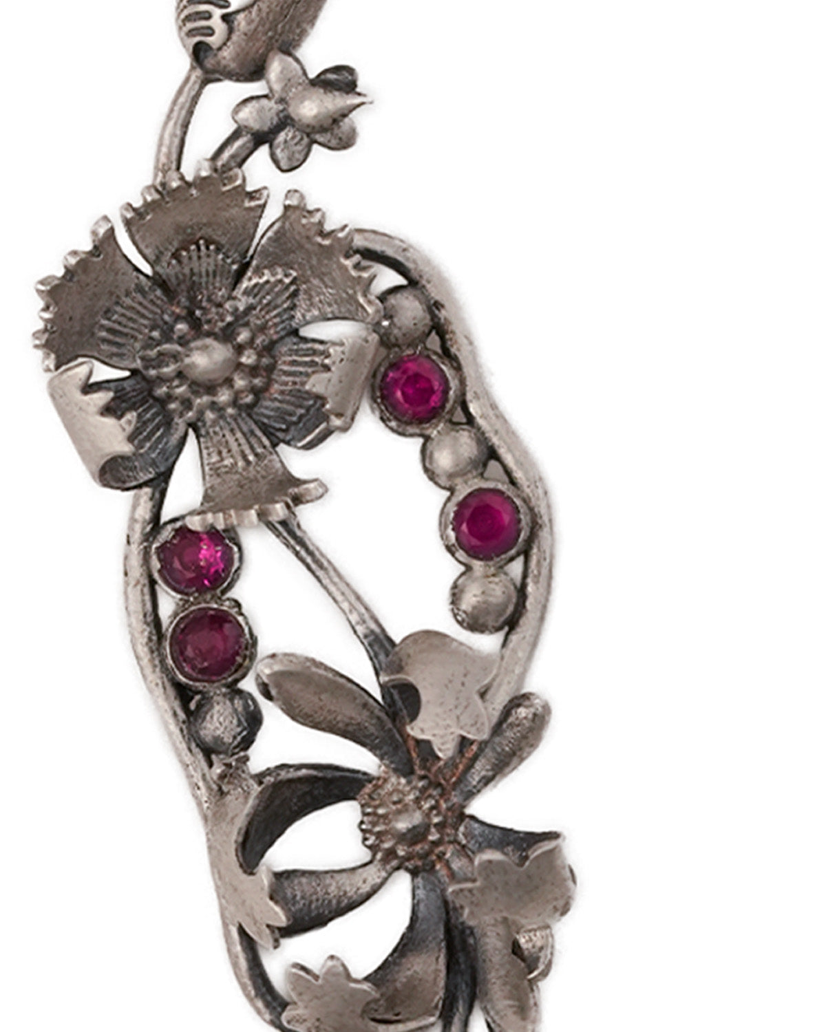 William Morris - Compton Vertical Silver Pendant by Moha (Only Pendant)