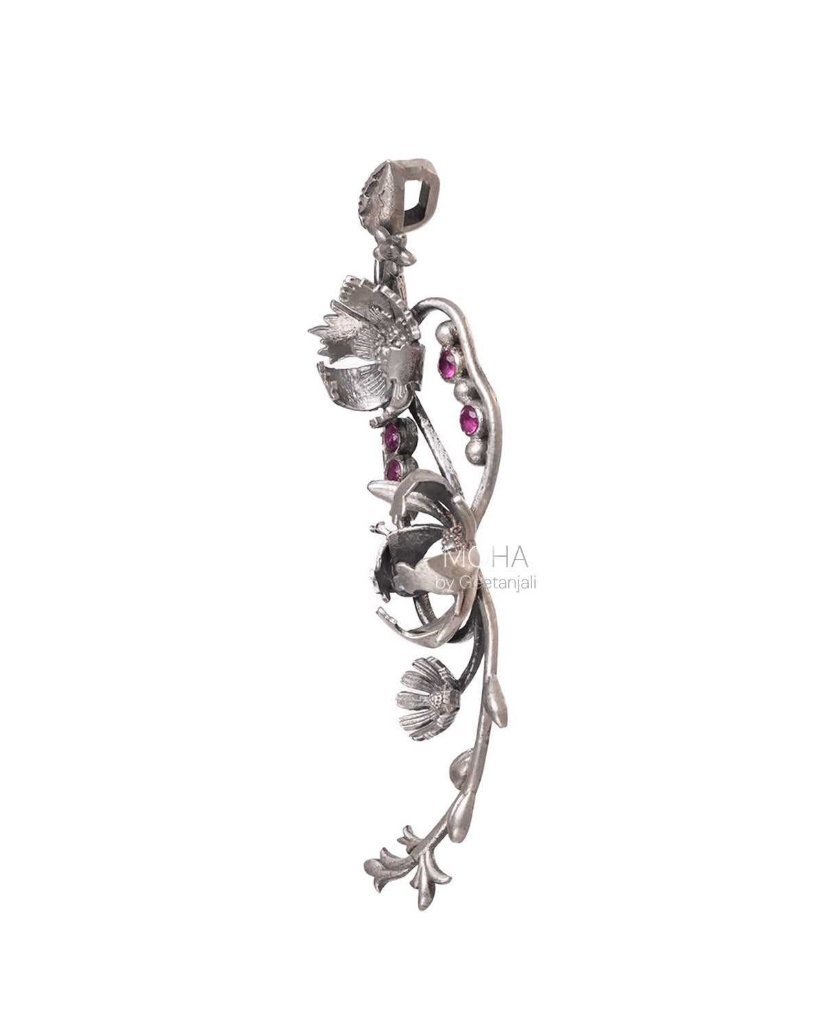 William Morris - Compton Vertical Silver Pendant by Moha (Only Pendant)