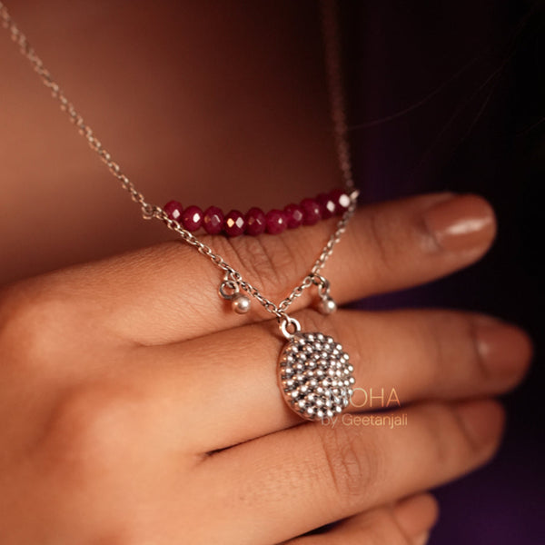 Yami Silver Pendant with Chain by MOHA