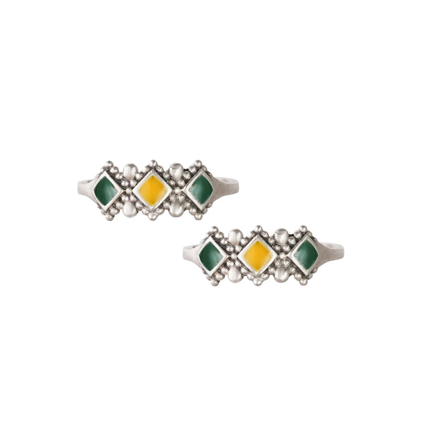 Yashvi Silver Toe Rings by MOHA