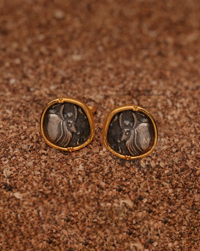 Zebu Silver Stud Earrings by MOHA