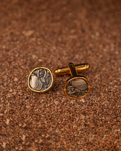 Zebu Silver Cufflinks by MOHA