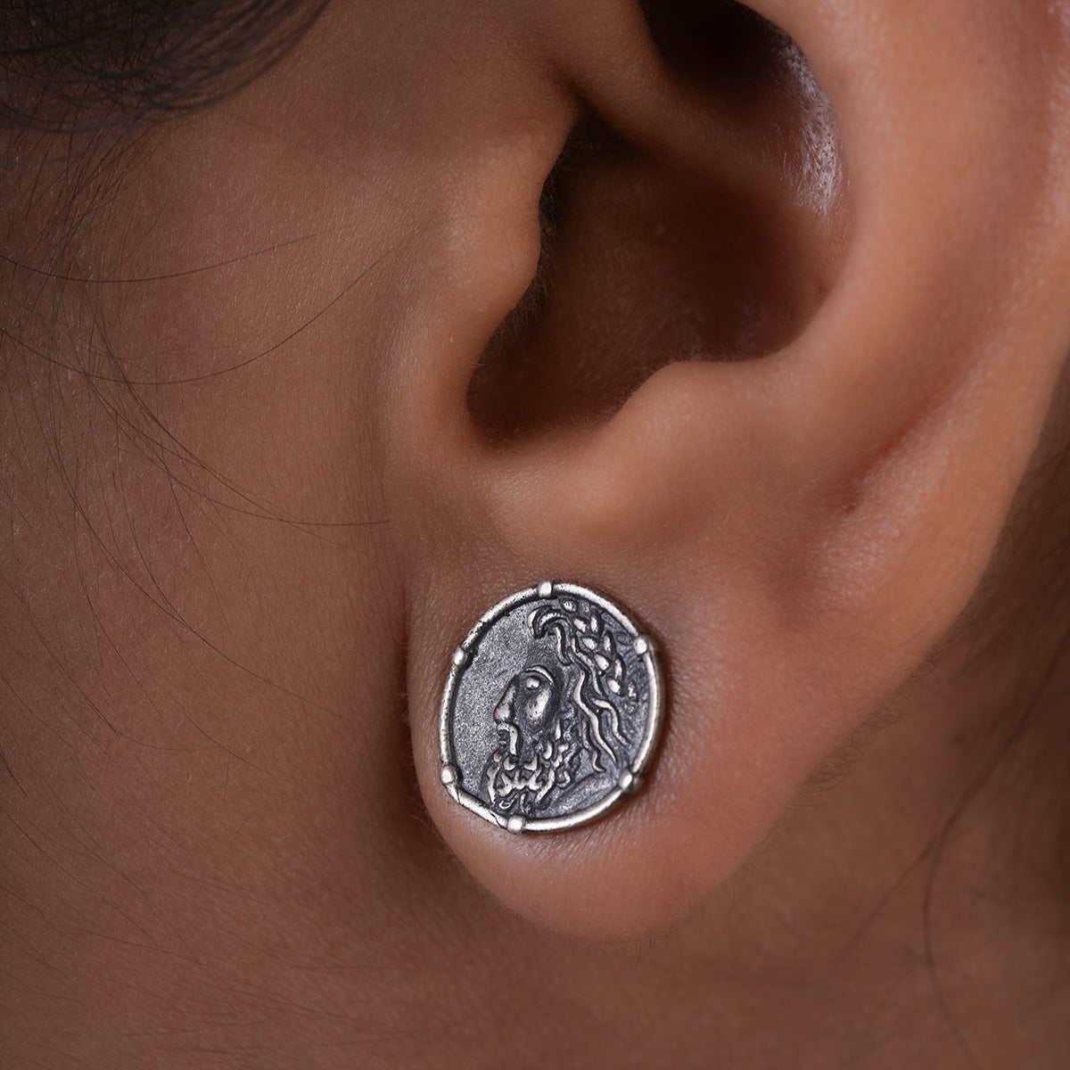 zeus silver earrings by moha