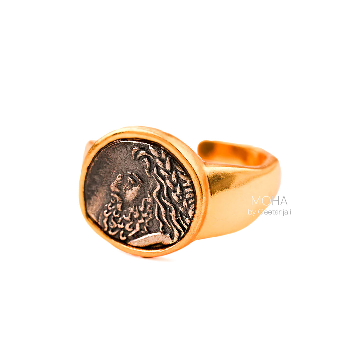 Zeus Silver Finger Ring by MOHA