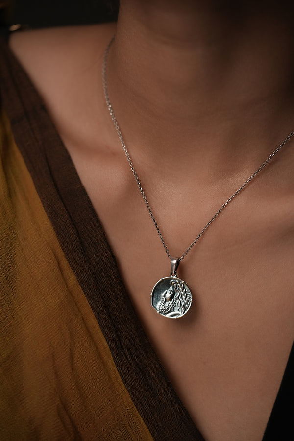 Zeus Silver Pendant with Chain by MOHA