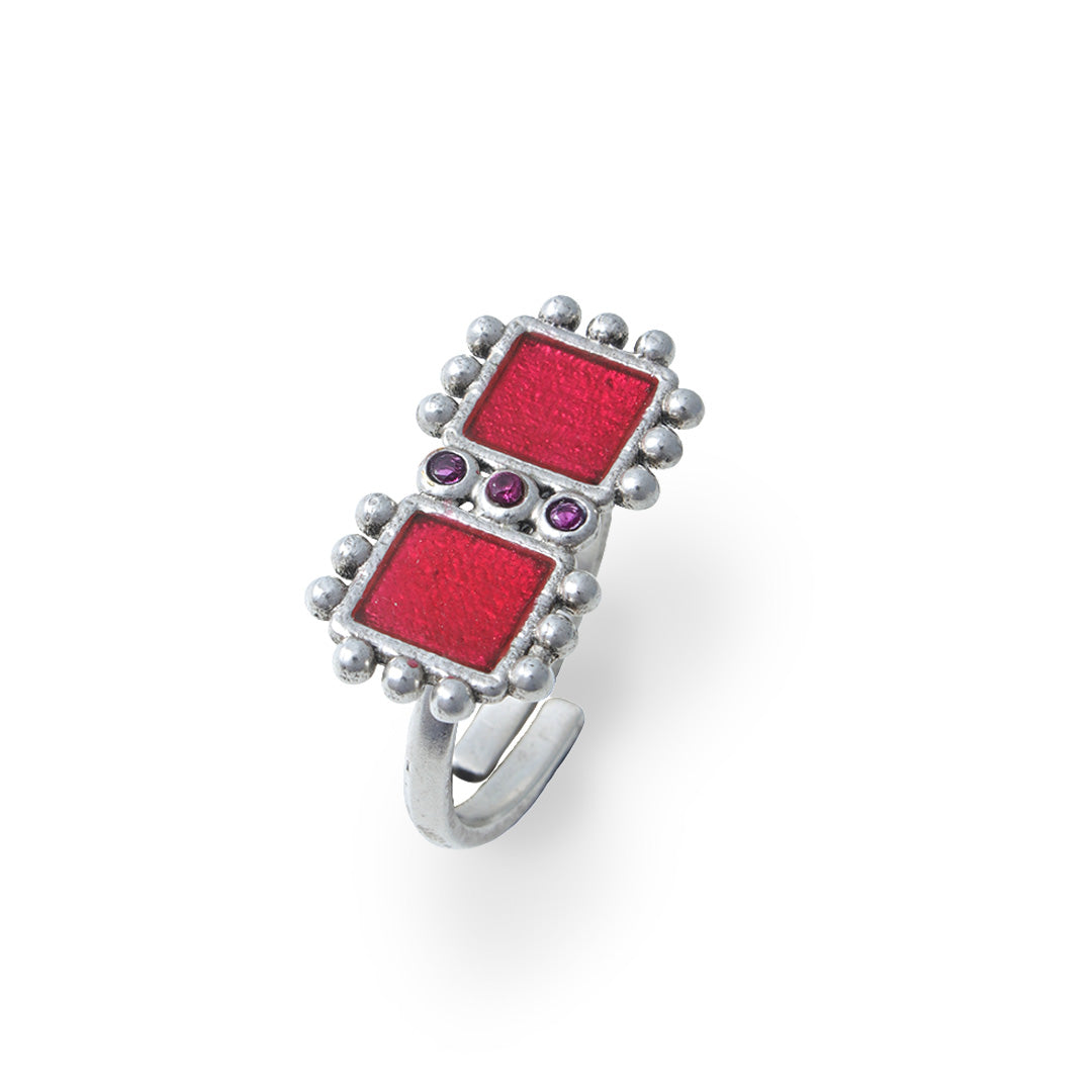aayat silver finger ring by moha