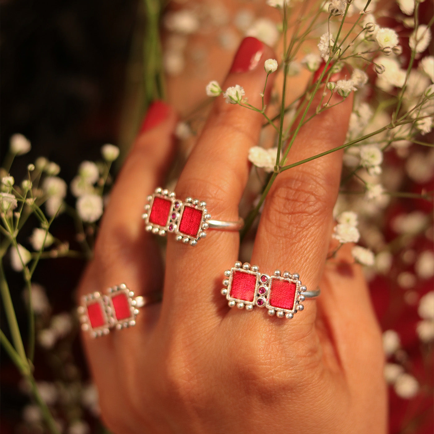 aayat silver finger ring by moha