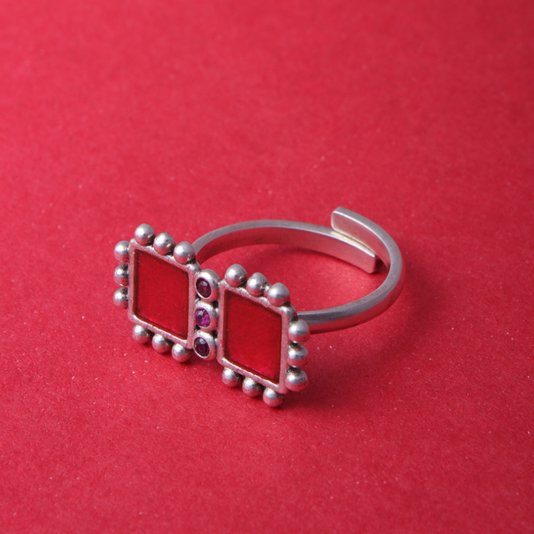 aayat silver finger ring by moha