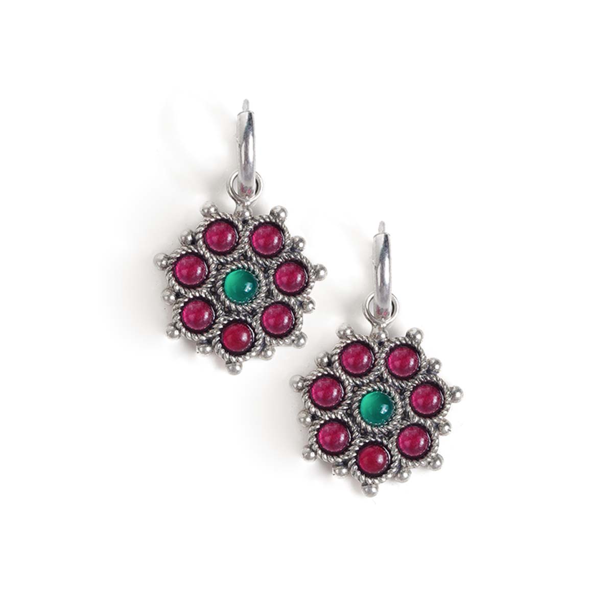adaa hoops silver bugadi by moha