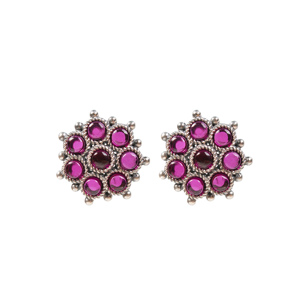 adaa pink silver toe rings by moha