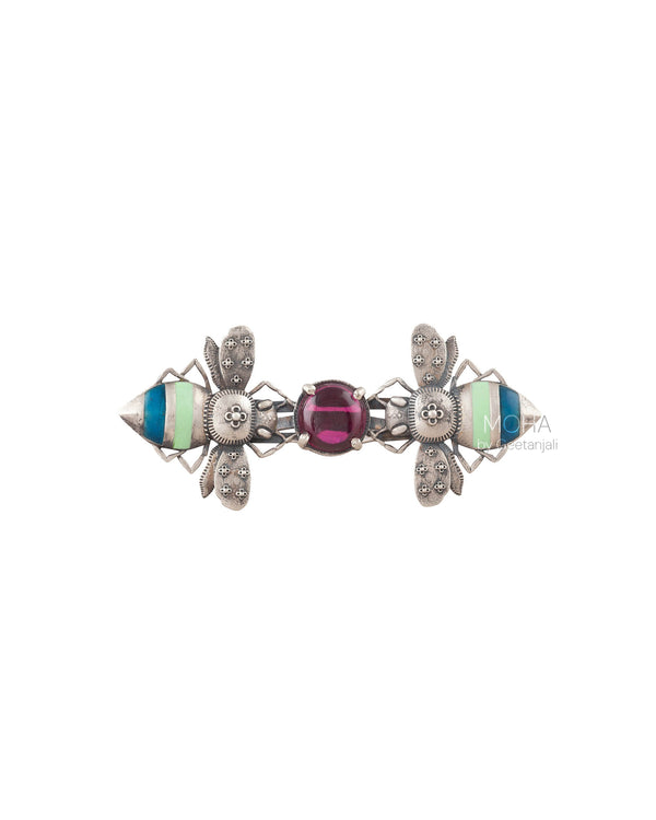 Avi Silver Finger Ring By MOHA