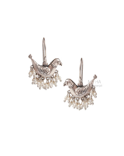 Baby Sarika Silver Earrings by MOHA
