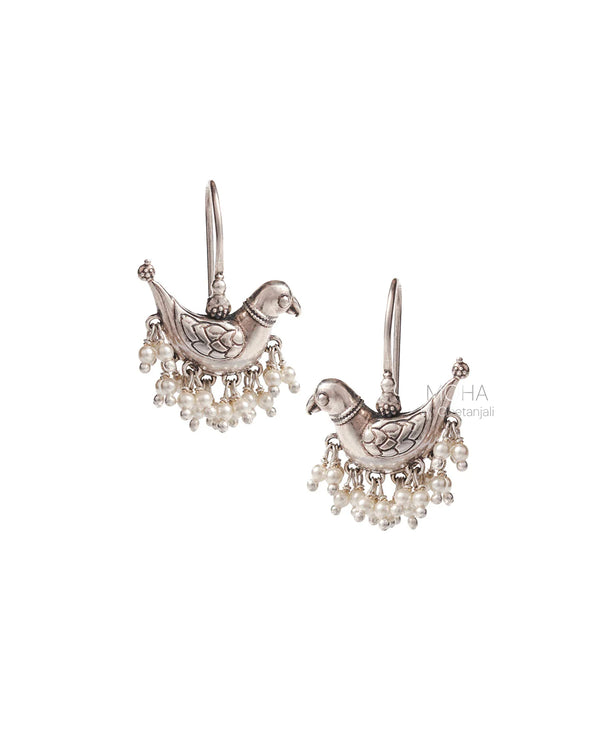 Baby Sarika Silver Earrings by MOHA