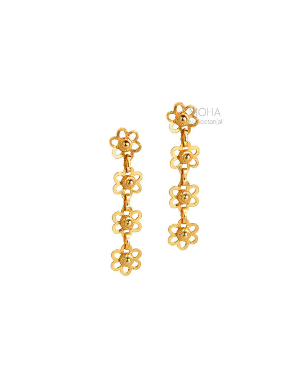 Bakuli Silver Earrings [Gold Plated] by MOHA