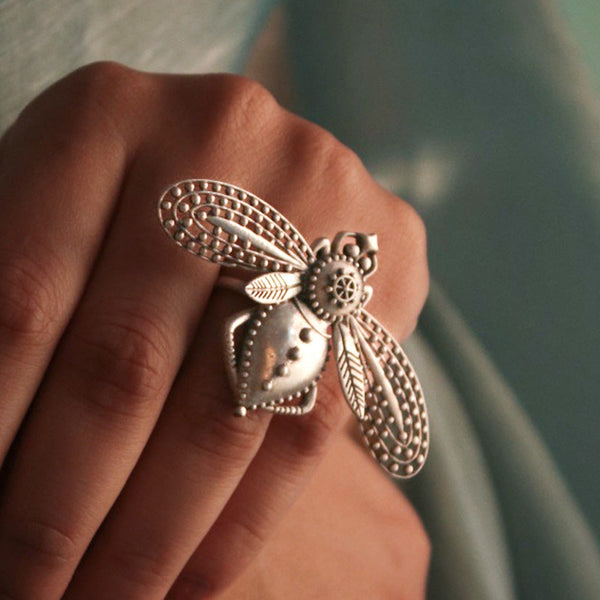 Bhawara Silver Finger Ring by MOHA